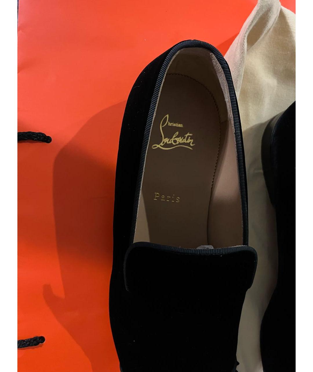 CHRISTIAN LOUBOUTIN Черные лоферы, фото 3