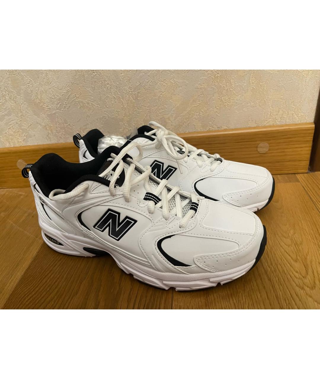 NEW BALANCE Белые кожаные кроссовки, фото 4