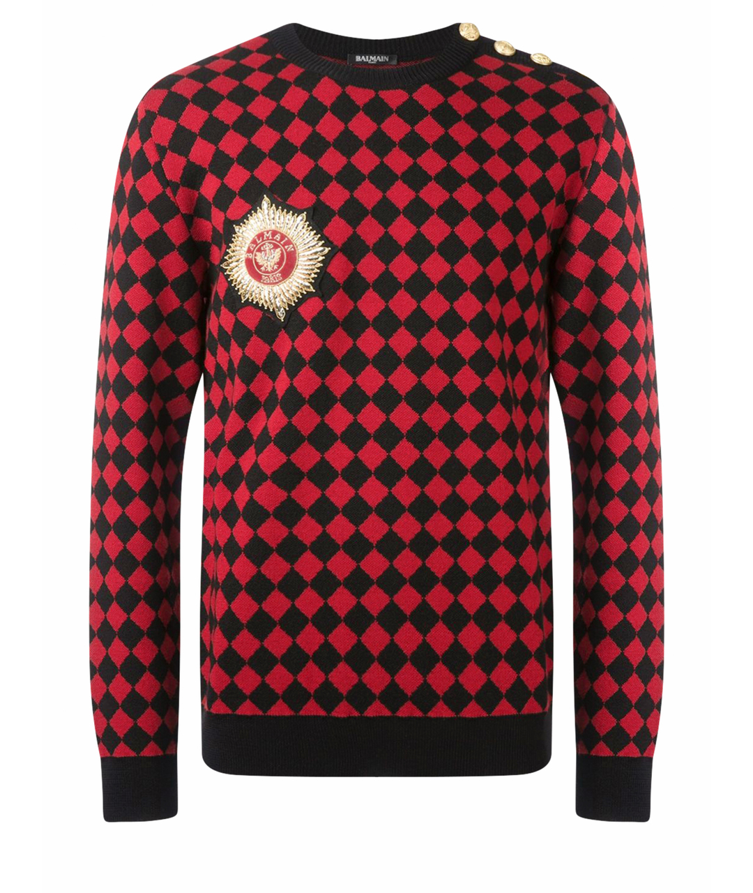 BALMAIN Красный джемпер / свитер, фото 1