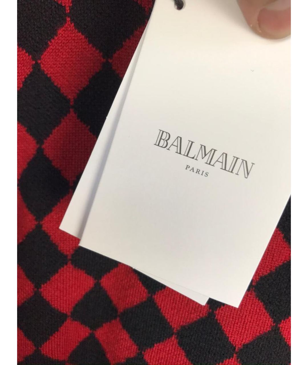 BALMAIN Красный джемпер / свитер, фото 3