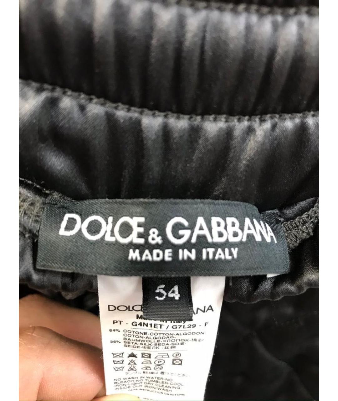 DOLCE&GABBANA Черные брюки чинос, фото 4