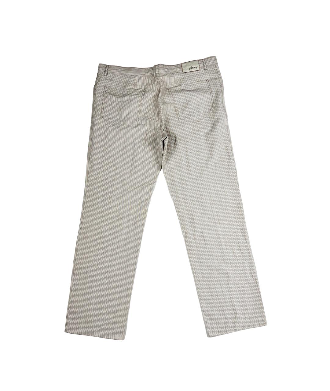 BRIONI Мульти хлопковые классические брюки, фото 2