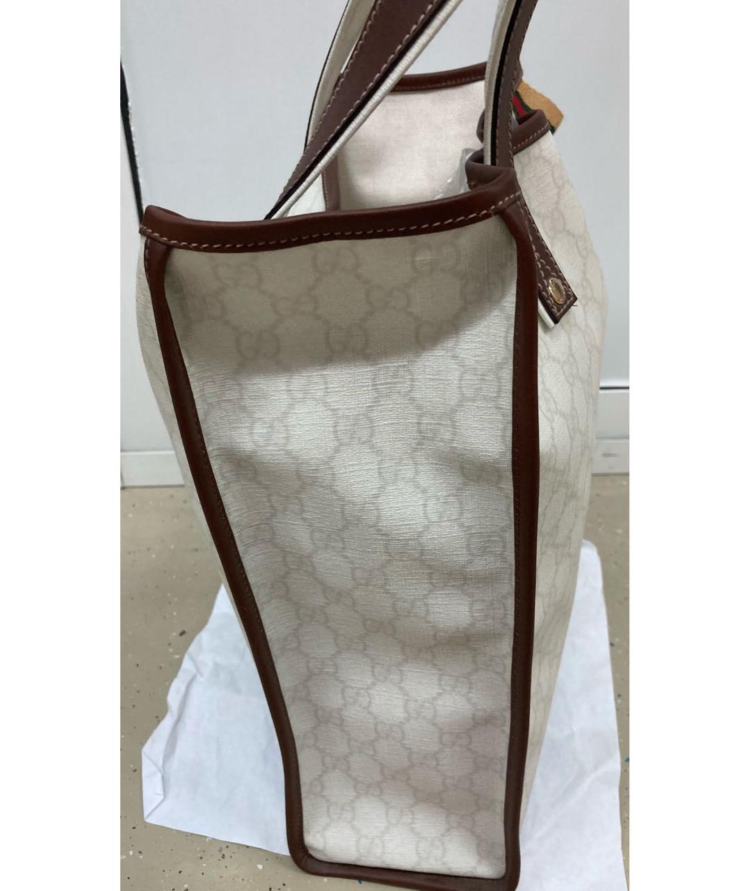GUCCI Белая сумка тоут, фото 2