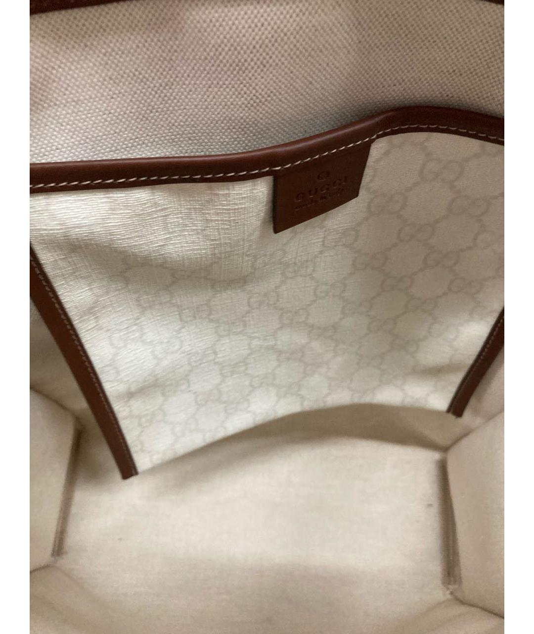 GUCCI Белая сумка тоут, фото 4