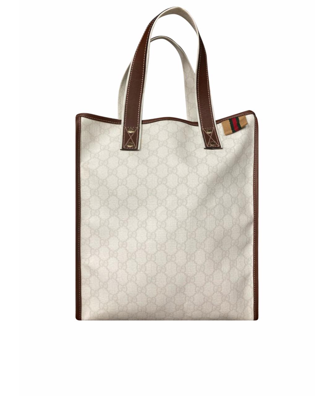 GUCCI Белая сумка тоут, фото 1