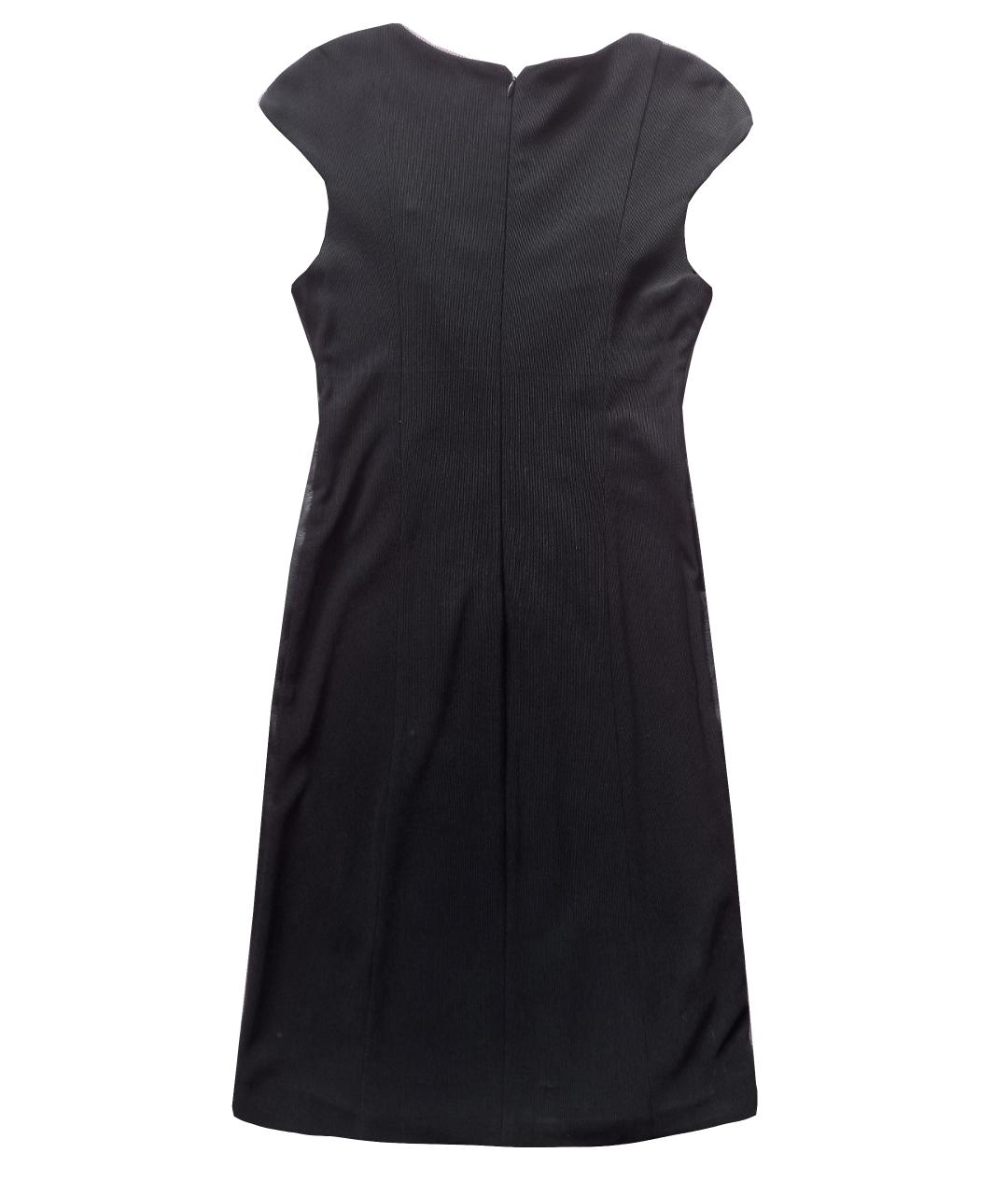BLUMARINE Черное кожаное повседневное платье, фото 2