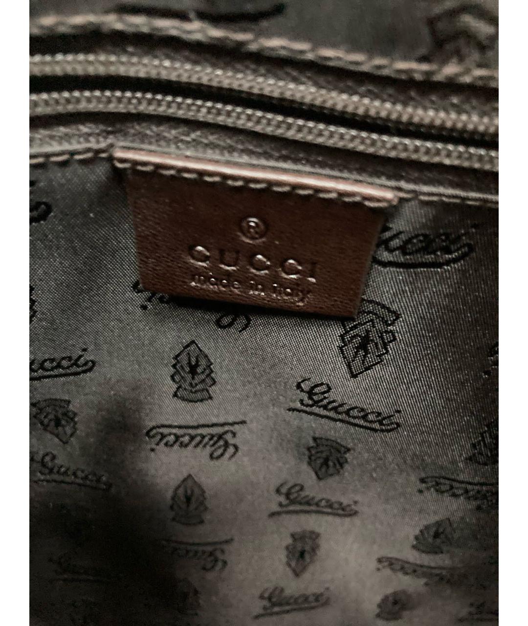 GUCCI Бежевая пелетеная сумка с короткими ручками, фото 7