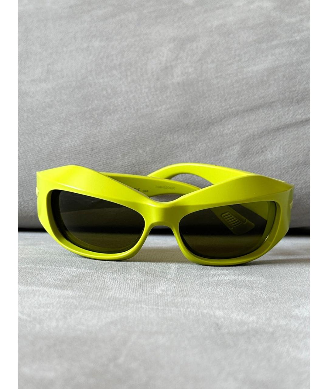 BOTTEGA VENETA Зеленые солнцезащитные очки, фото 3