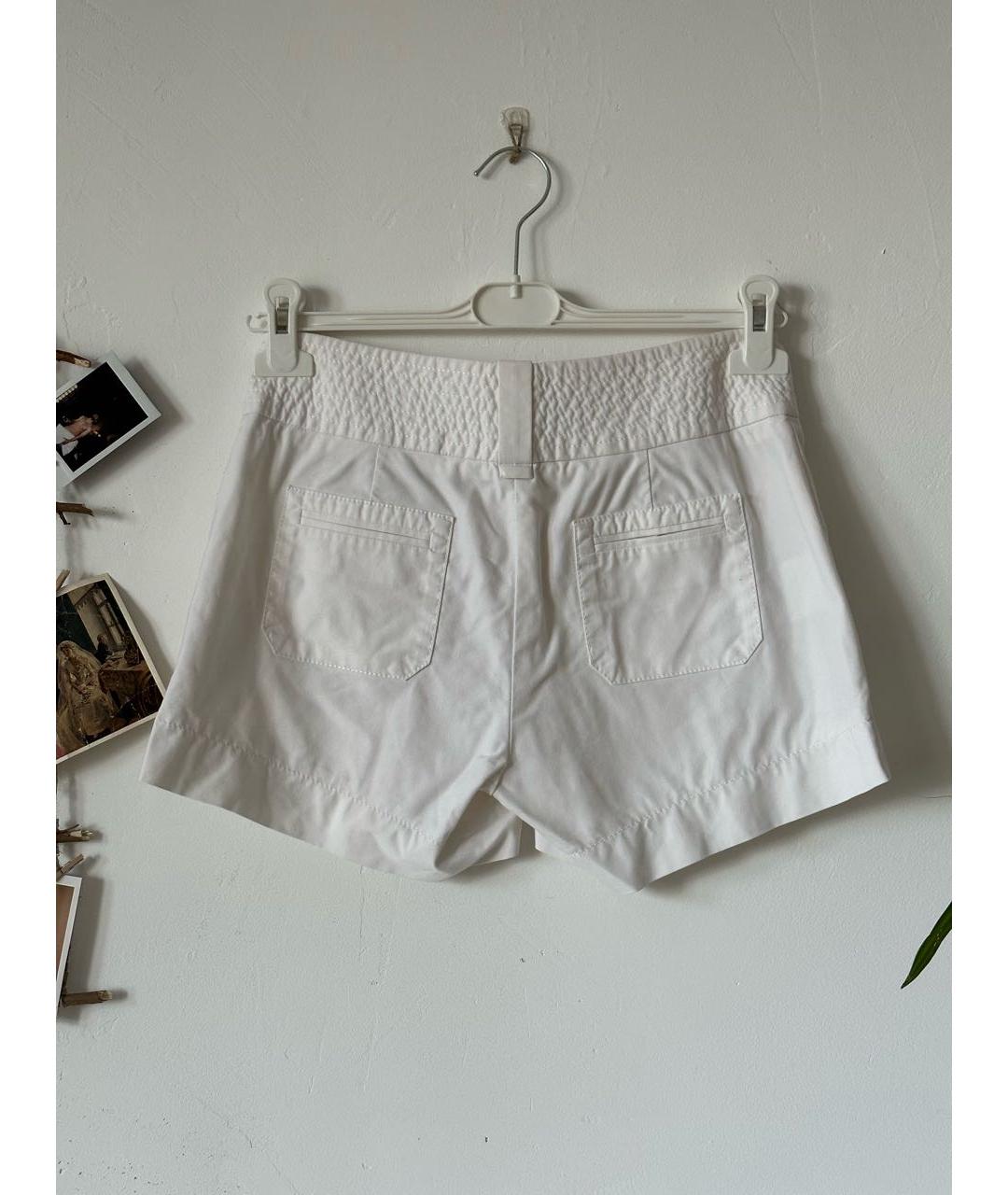GUCCI Белые хлопко-эластановые шорты, фото 2