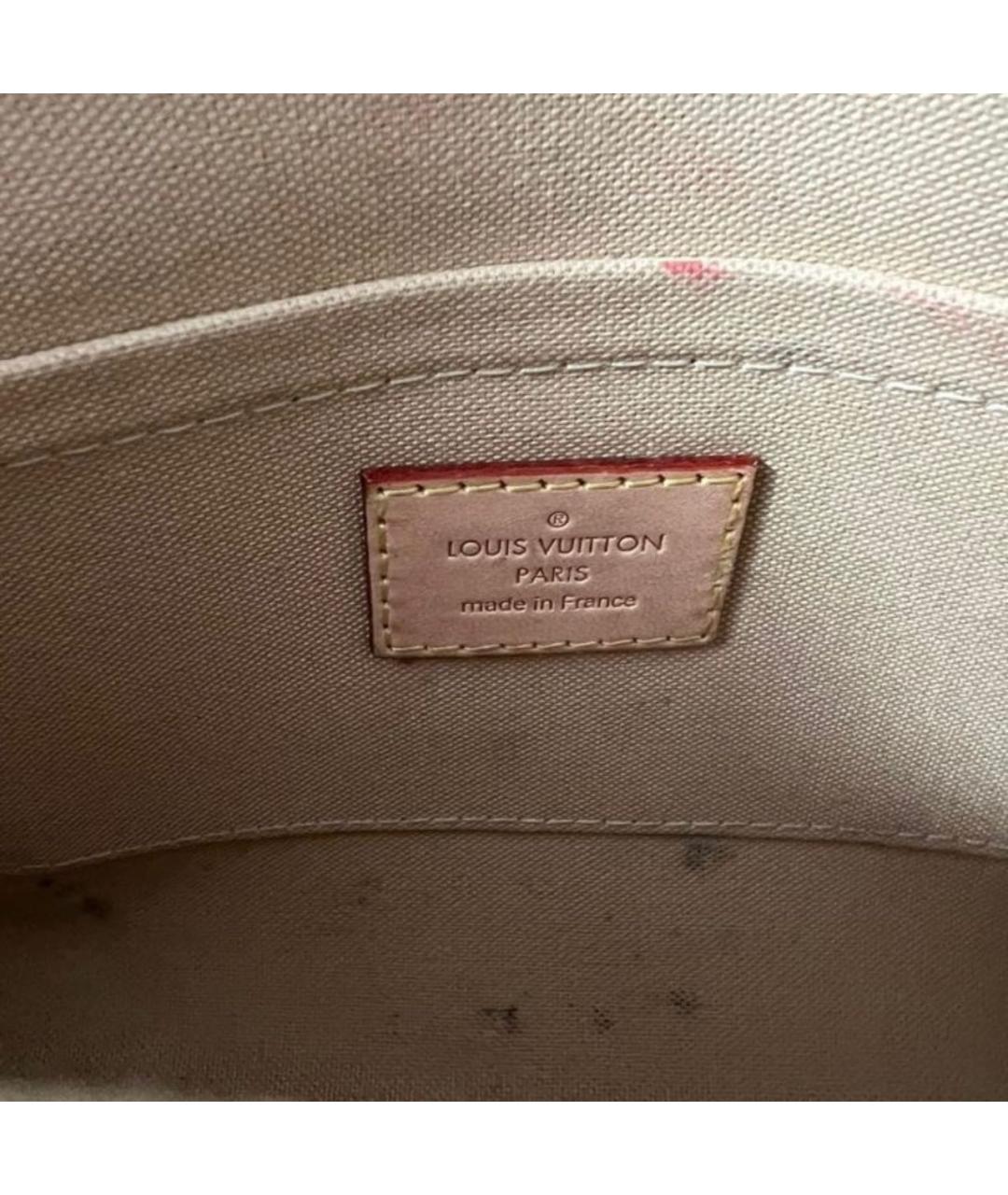LOUIS VUITTON Белая кожаная сумка через плечо, фото 8