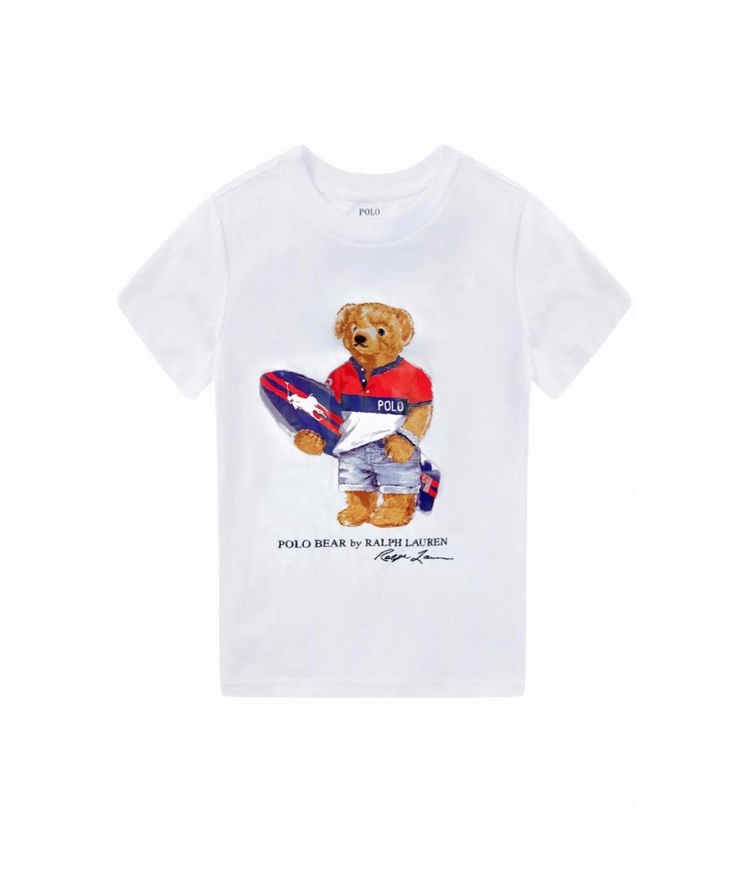 POLO RALPH LAUREN Белая хлопковая футболка, фото 1