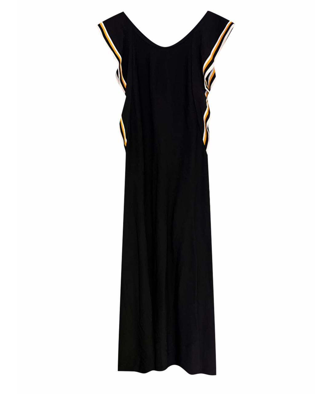 MRZ Черное вискозное повседневное платье, фото 1