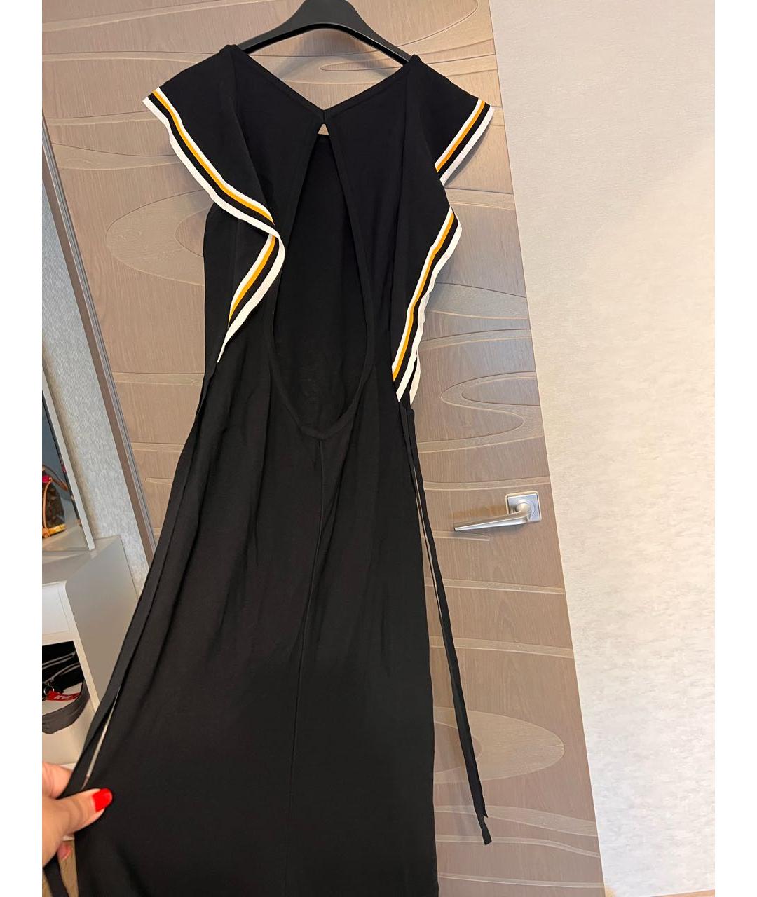 MRZ Черное вискозное повседневное платье, фото 2