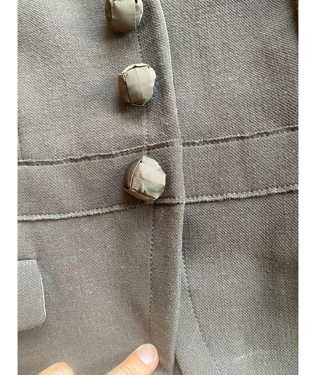PRADA Коричневый шерстяной жакет/пиджак, фото 4