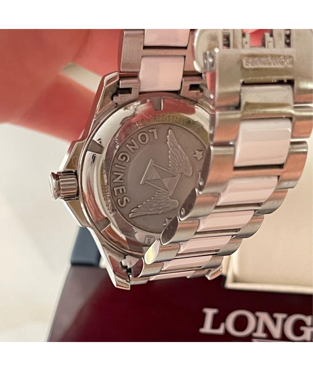 LONGINES Белые часы, фото 2