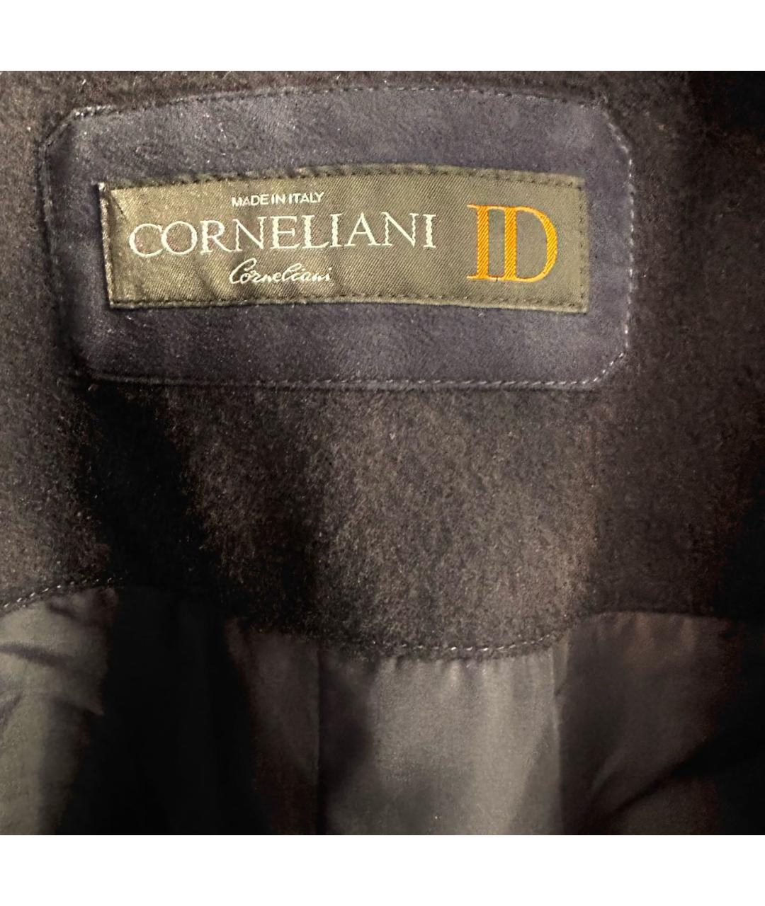 CORNELIANI Темно-синее шерстяное пальто, фото 3