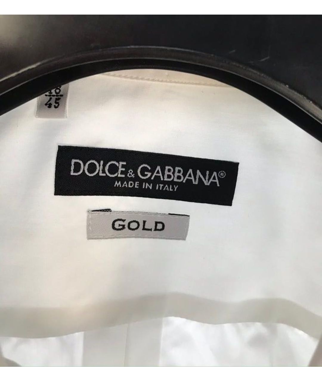 DOLCE&GABBANA Белая хлопковая классическая рубашка, фото 3