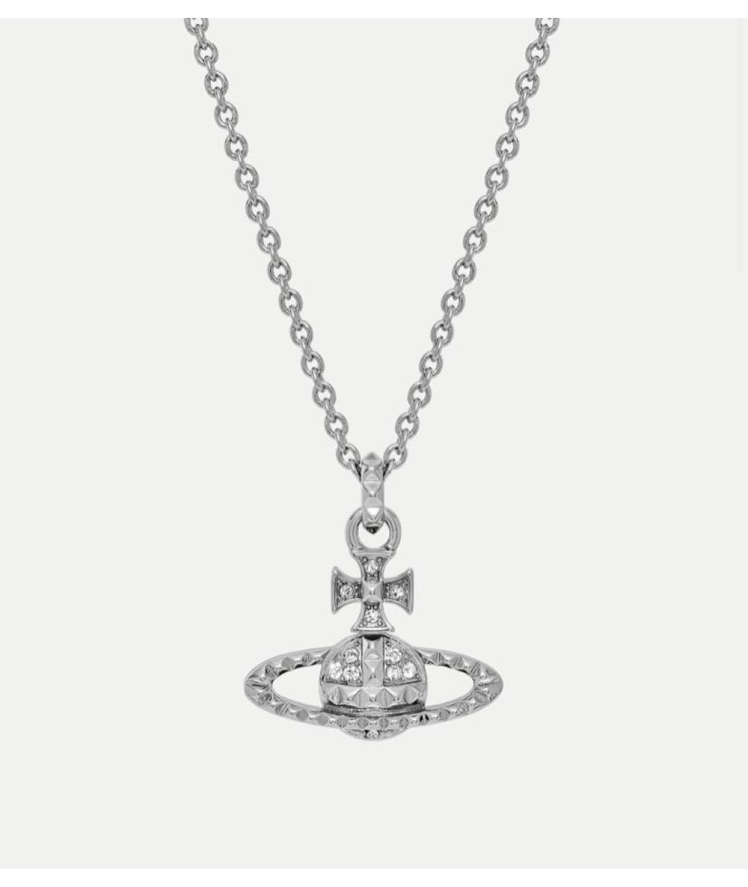 VIVIENNE WESTWOOD Серебряное с серебряным покрытием колье, фото 6