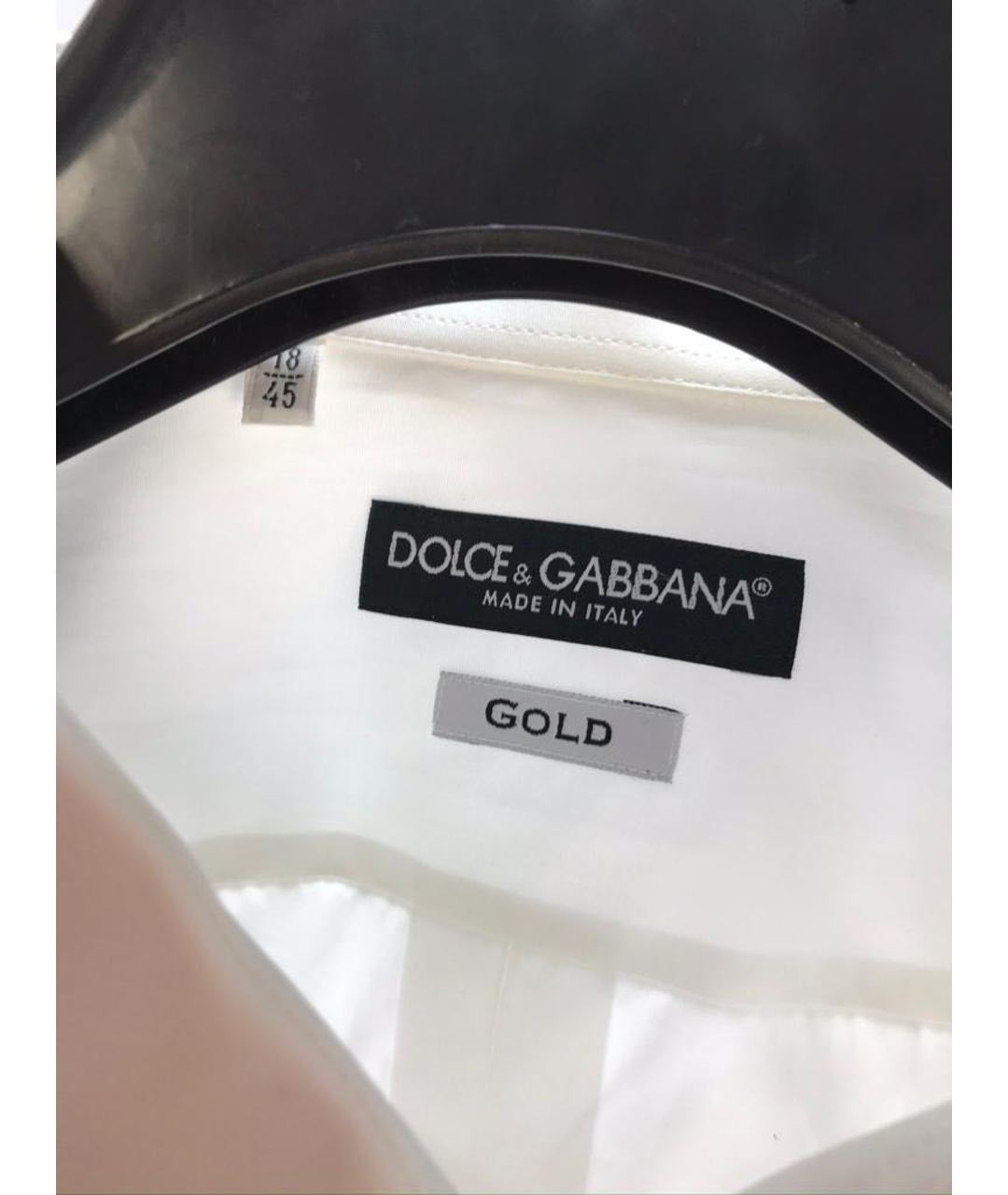 DOLCE&GABBANA Белая хлопковая классическая рубашка, фото 4