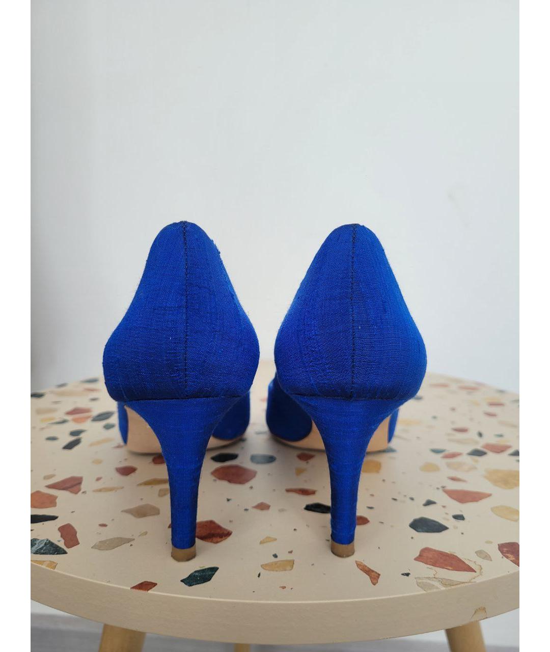BADGLEY MISCHKA Синие текстильные туфли, фото 4