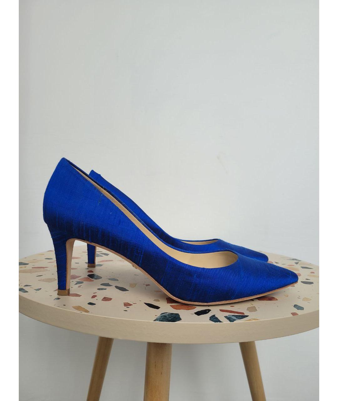 BADGLEY MISCHKA Синие текстильные туфли, фото 10