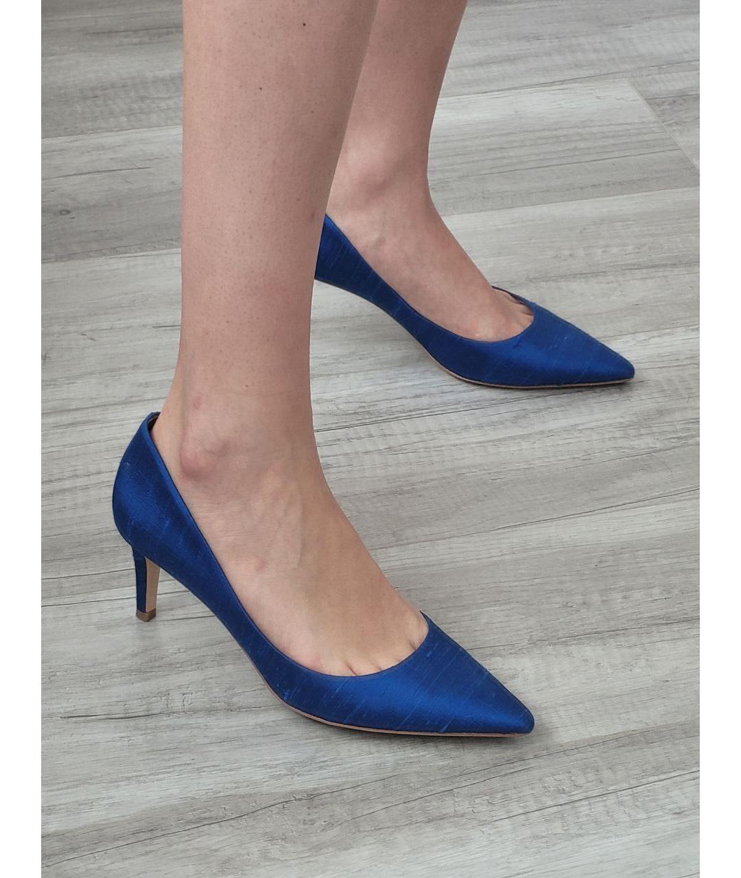 BADGLEY MISCHKA Синие текстильные туфли, фото 3