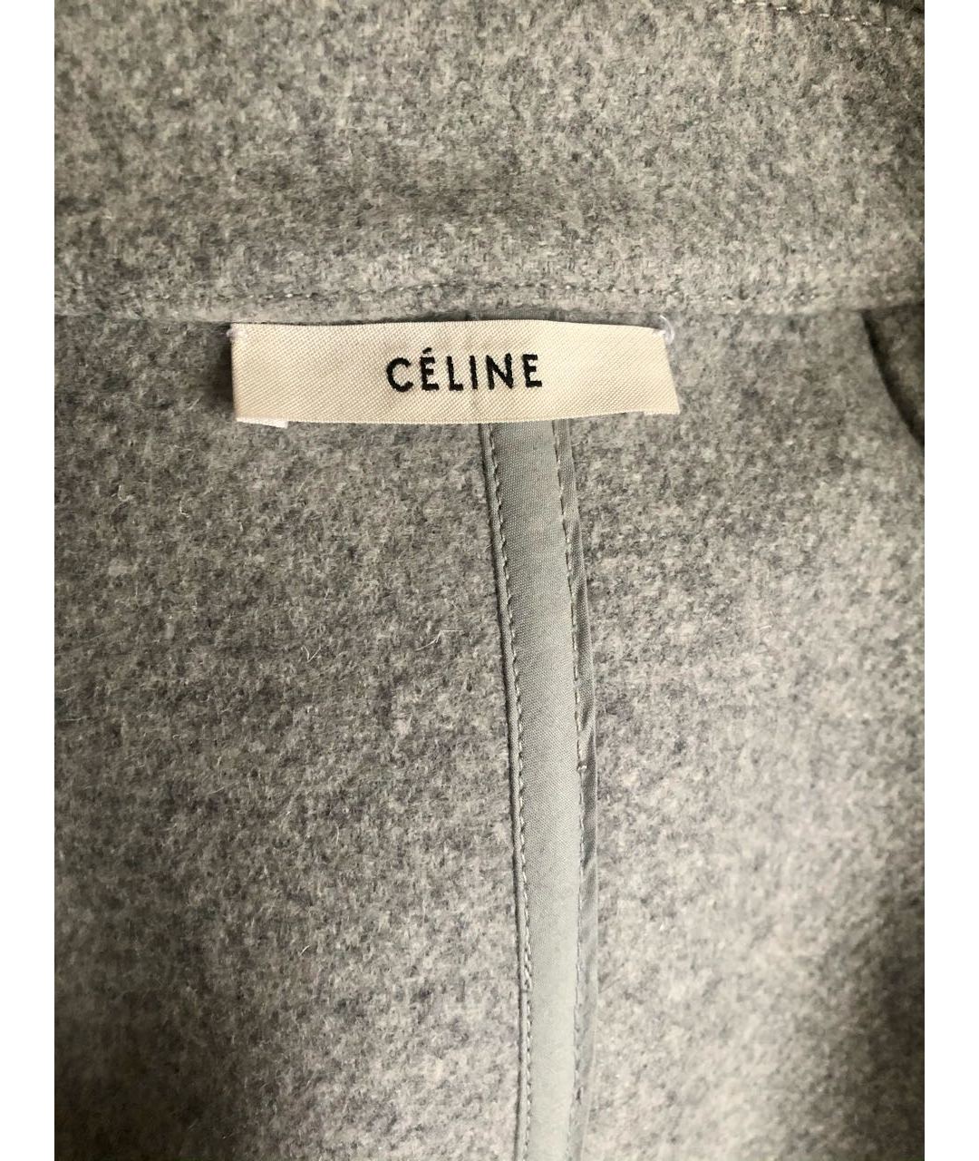 CELINE PRE-OWNED Серый шерстяной жилет, фото 4