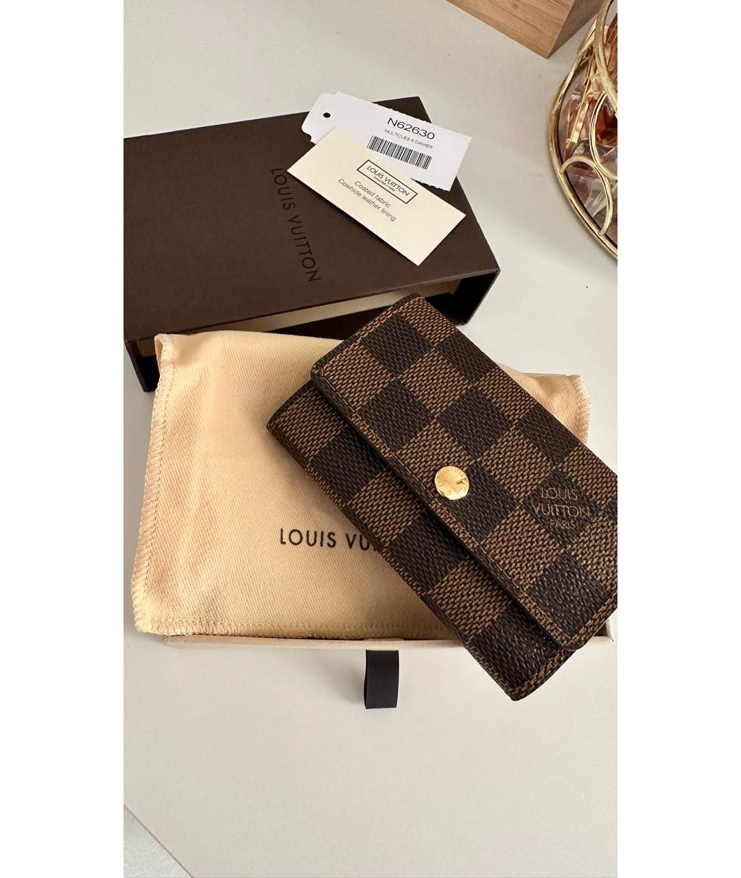 LOUIS VUITTON Коричневая ключница, фото 2