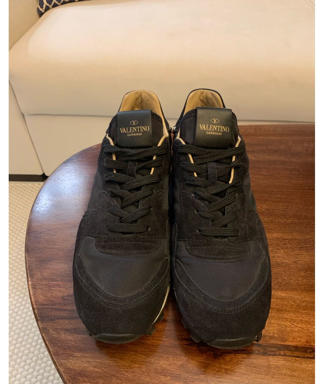 VALENTINO GARAVANI Черные замшевые кроссовки, фото 2