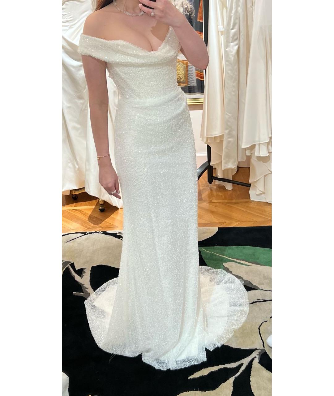VIVIENNE WESTWOOD Белое шелковое свадебное платье, фото 6