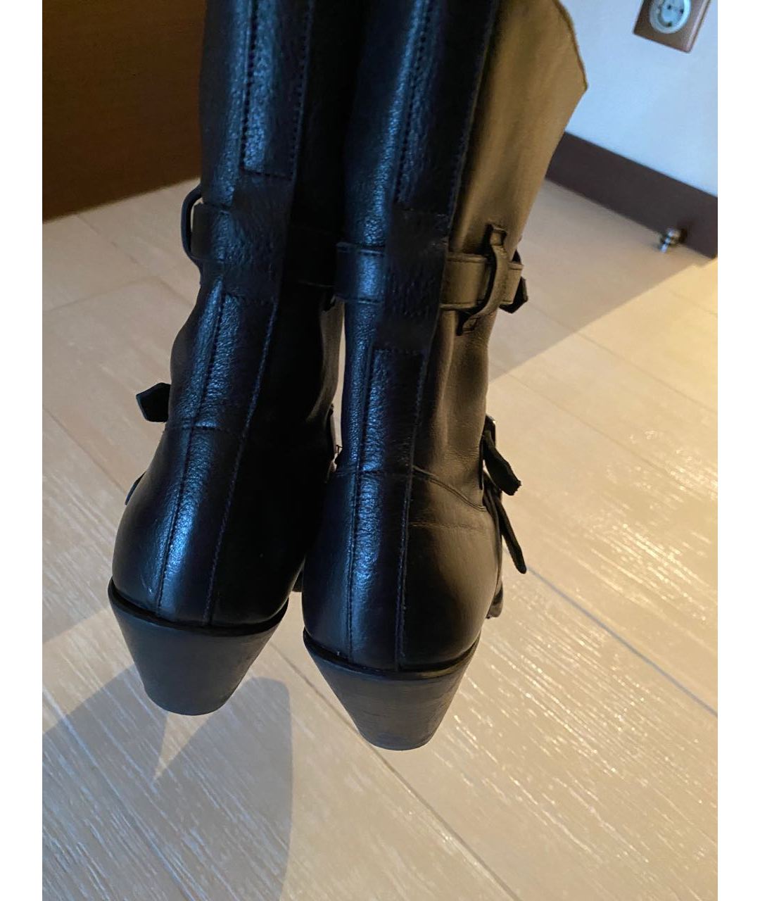 CELINE PRE-OWNED Черные кожаные ботинки, фото 2