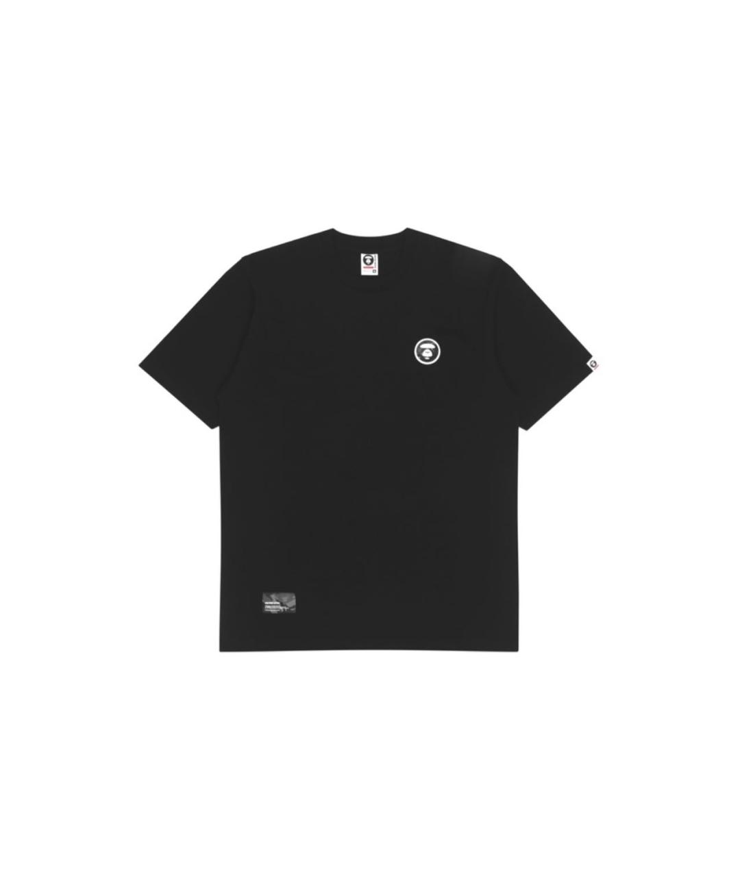 A BATHING APE Черная хлопковая футболка, фото 1