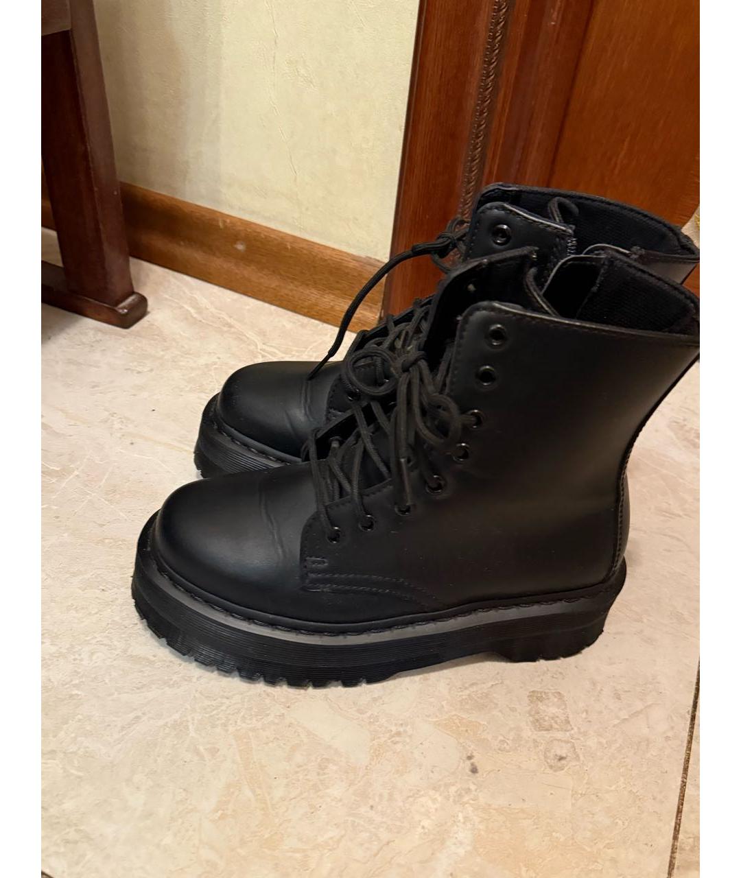 DR. MARTENS Черные ботинки из искусственной кожи, фото 5