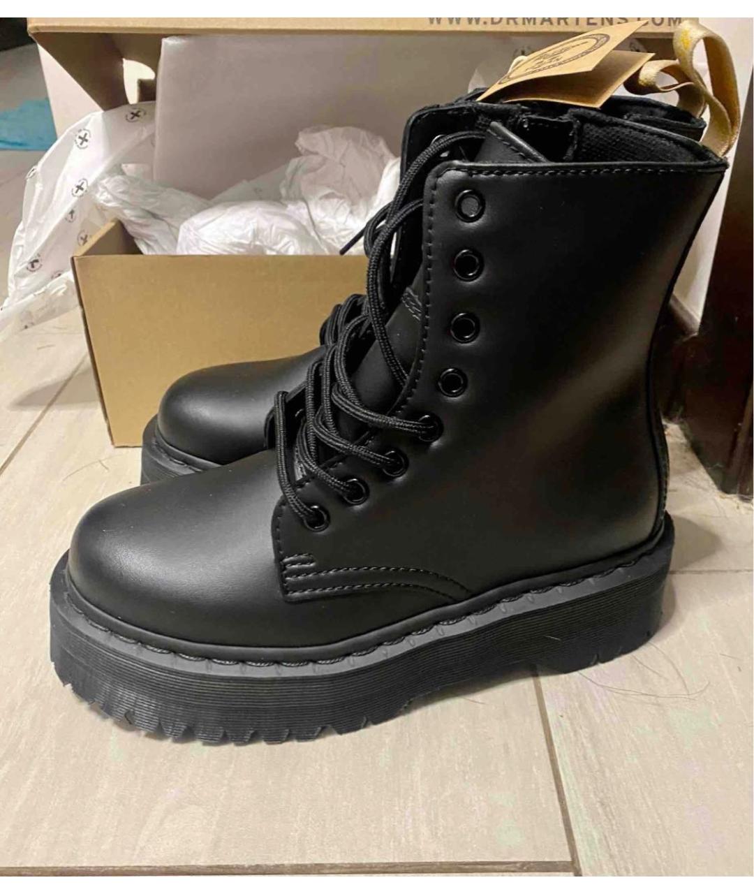 DR. MARTENS Черные ботинки из искусственной кожи, фото 5