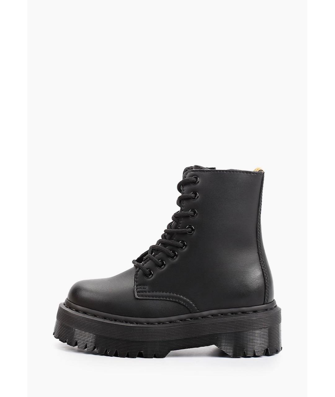 DR. MARTENS Черные ботинки из искусственной кожи, фото 6