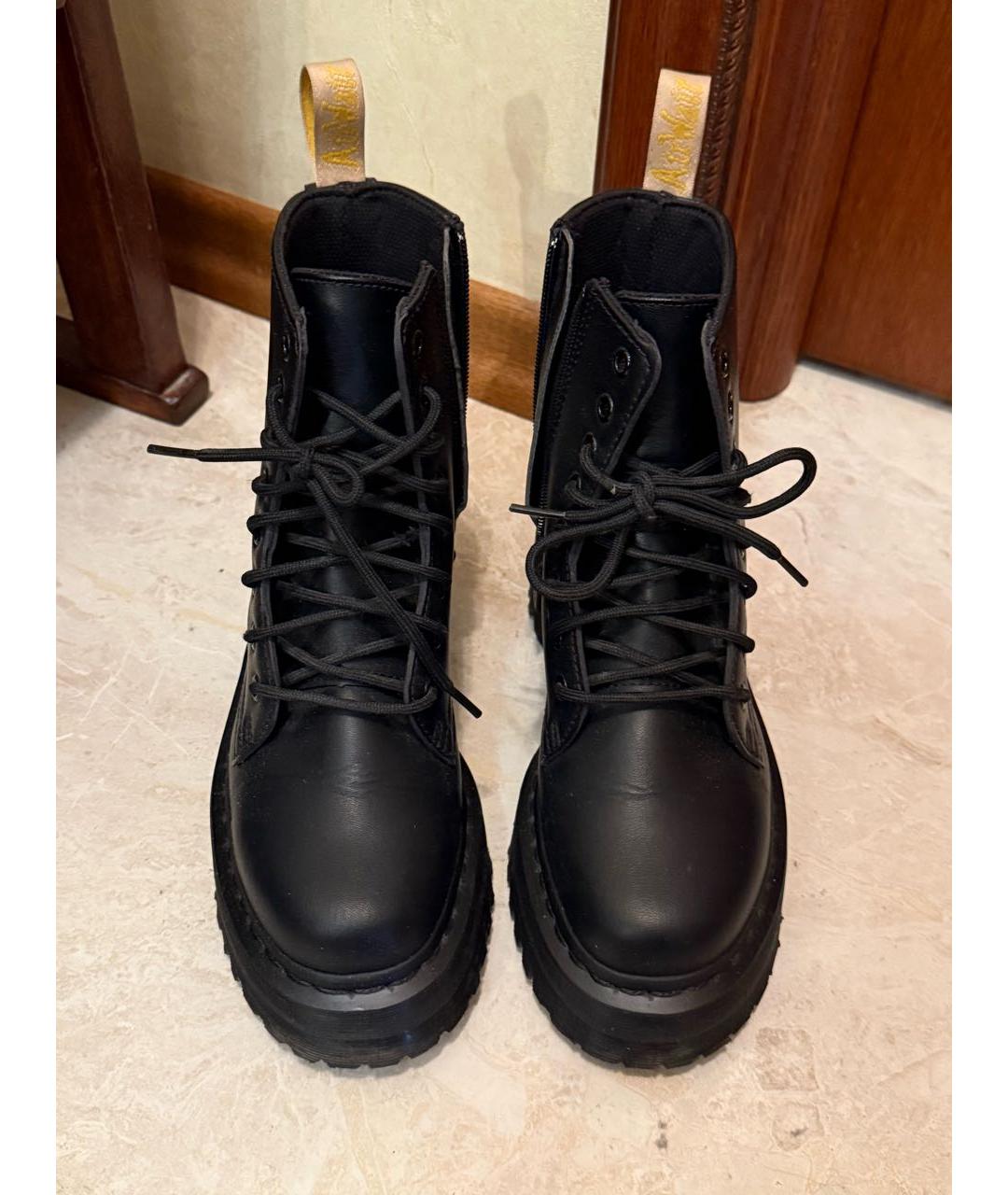 DR. MARTENS Черные ботинки из искусственной кожи, фото 6