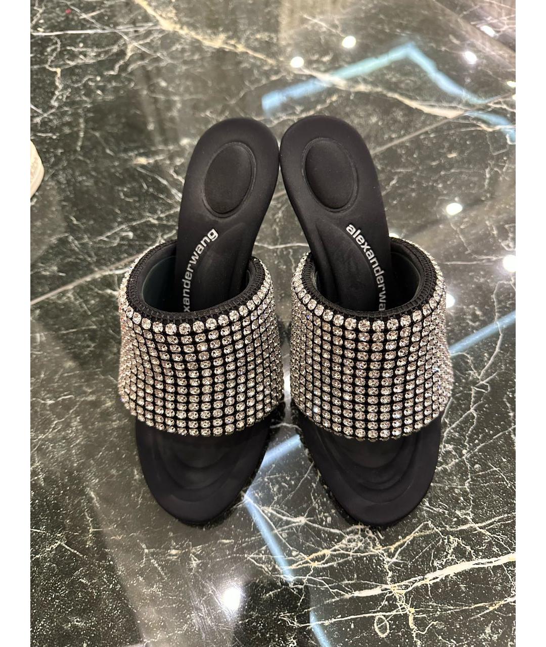 ALEXANDER WANG Серебряные мюли, фото 3