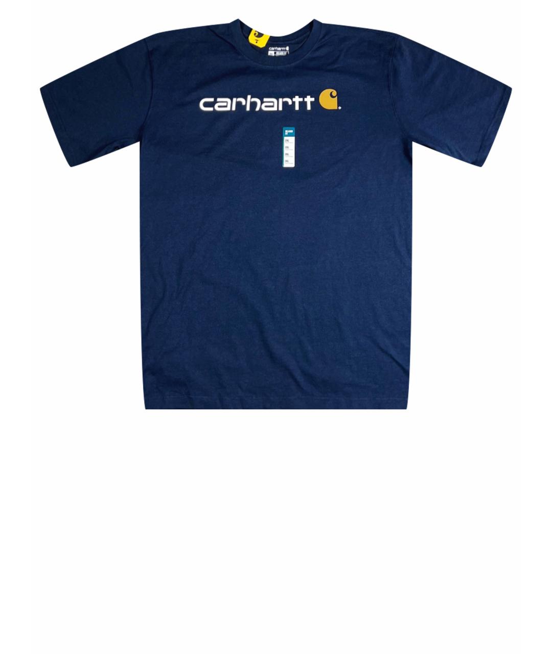 CARHARTT Темно-синяя хлопковая футболка, фото 1