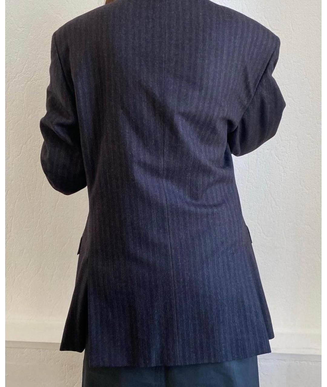 ALEXANDER MCQUEEN Антрацитовый шерстяной пиджак, фото 5