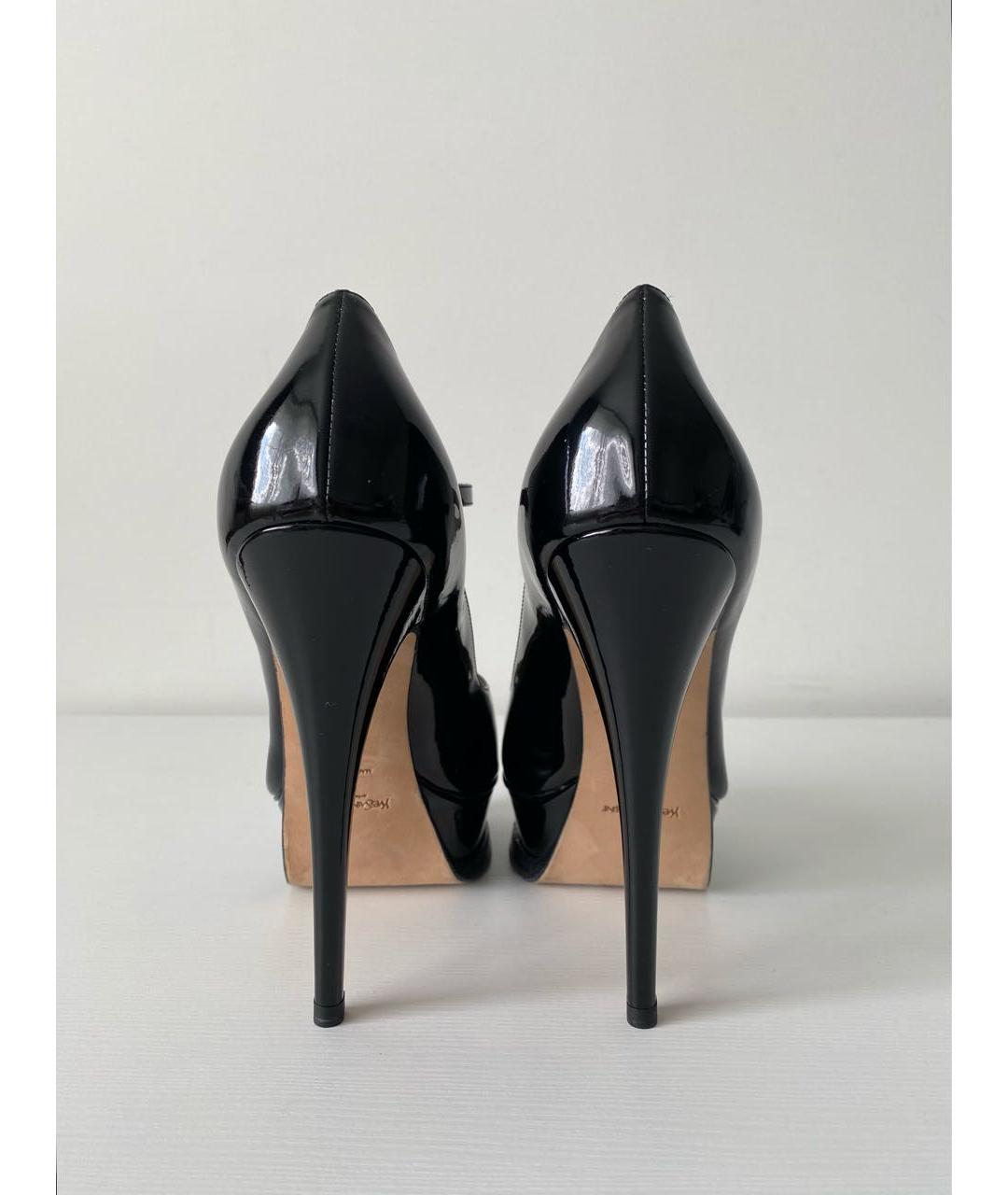 YVES SAINT LAURENT VINTAGE Черные туфли из лакированной кожи, фото 4