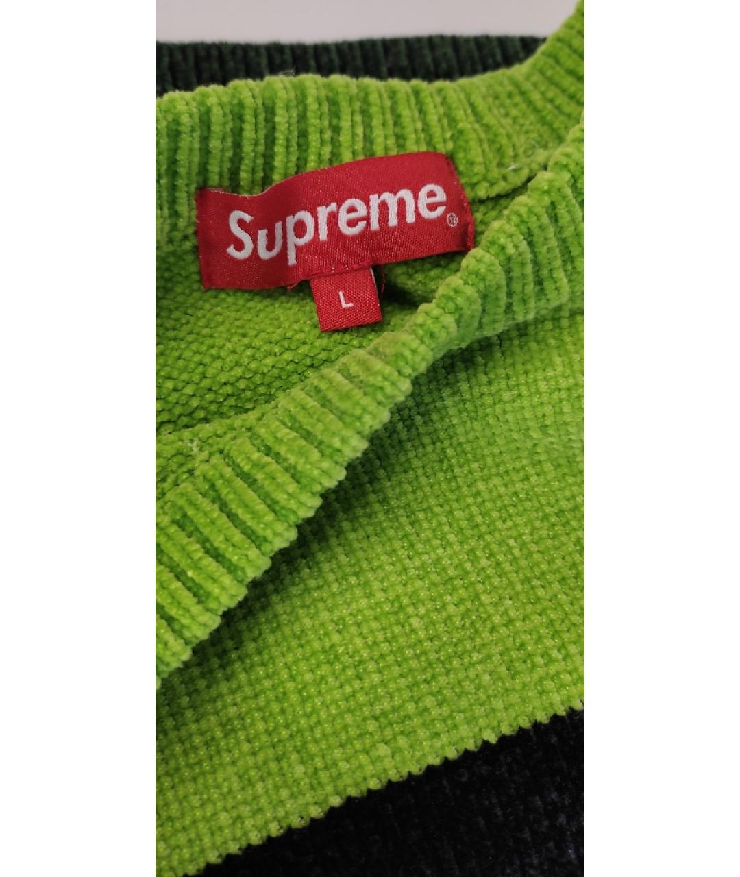 SUPREME Зеленый полиэстеровый джемпер / свитер, фото 6