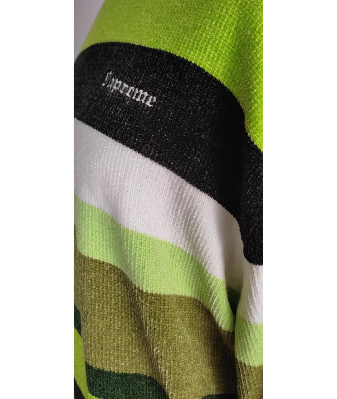 SUPREME Зеленый полиэстеровый джемпер / свитер, фото 4