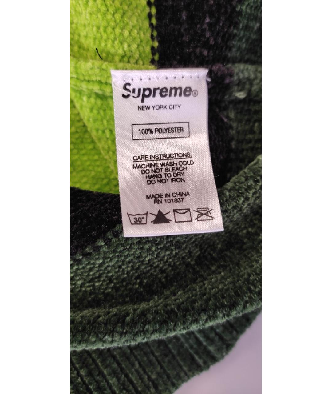 SUPREME Зеленый полиэстеровый джемпер / свитер, фото 7