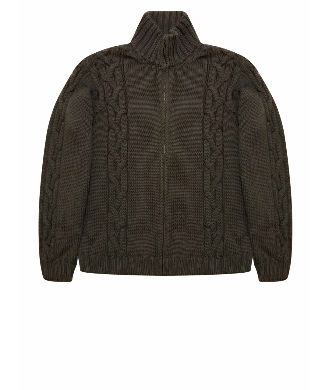 MONCLER Коричневый шерстяной джемпер / свитер, фото 1