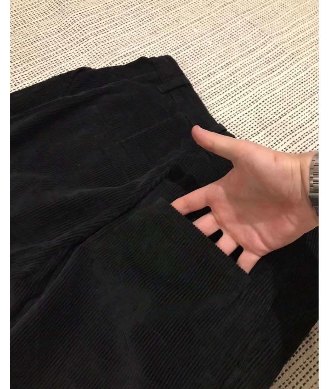 Perks and Mini Черные хлопковые прямые брюки, фото 5