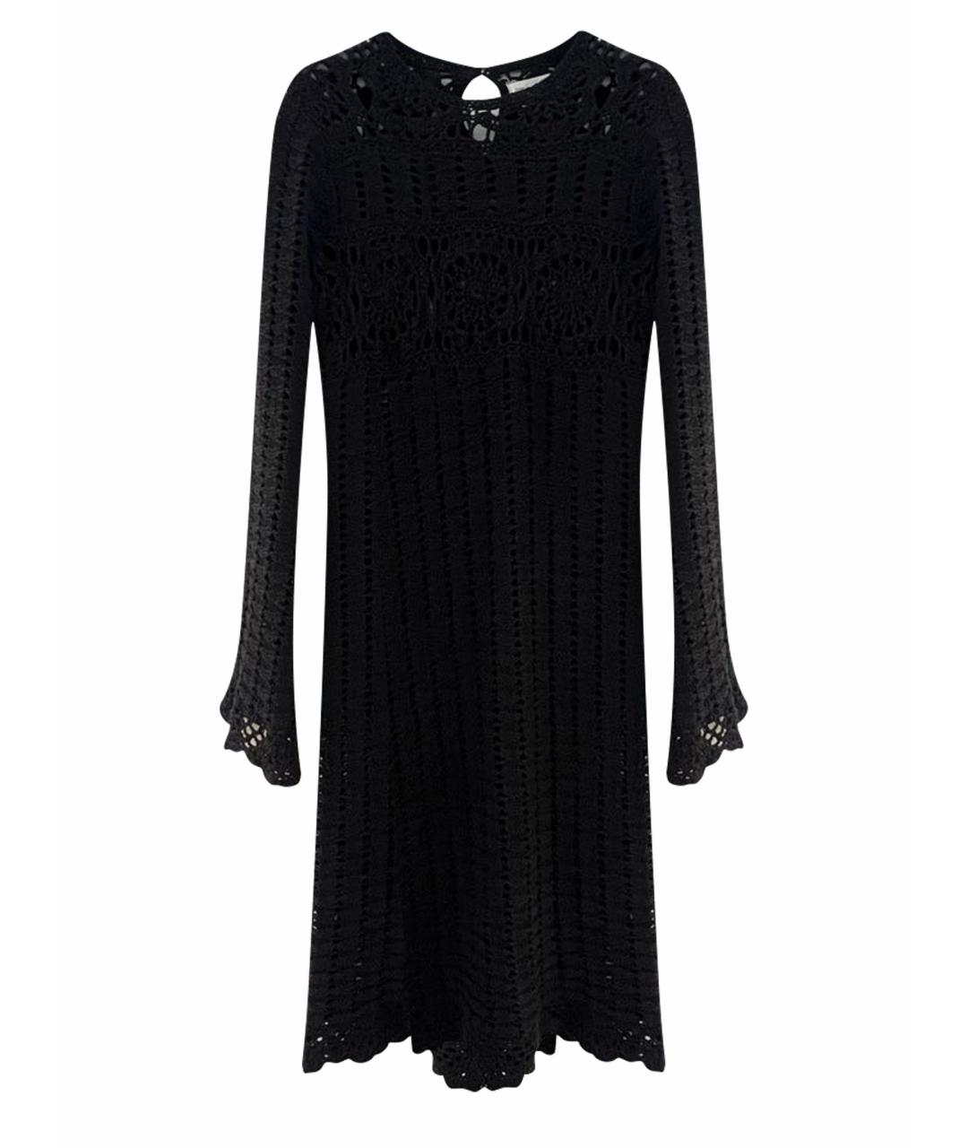 ISABEL MARANT ETOILE Черное хлопковое повседневное платье, фото 1