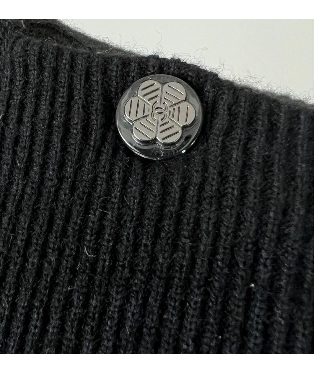 CHANEL PRE-OWNED Черный кашемировый джемпер / свитер, фото 8