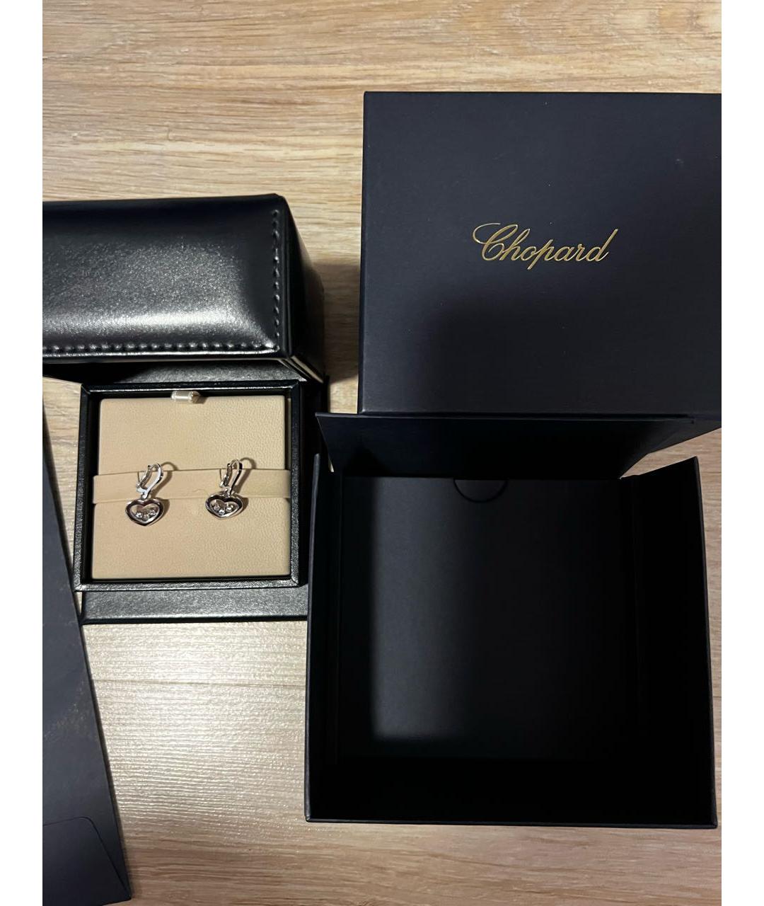 CHOPARD Белые серьги из белого золота, фото 2