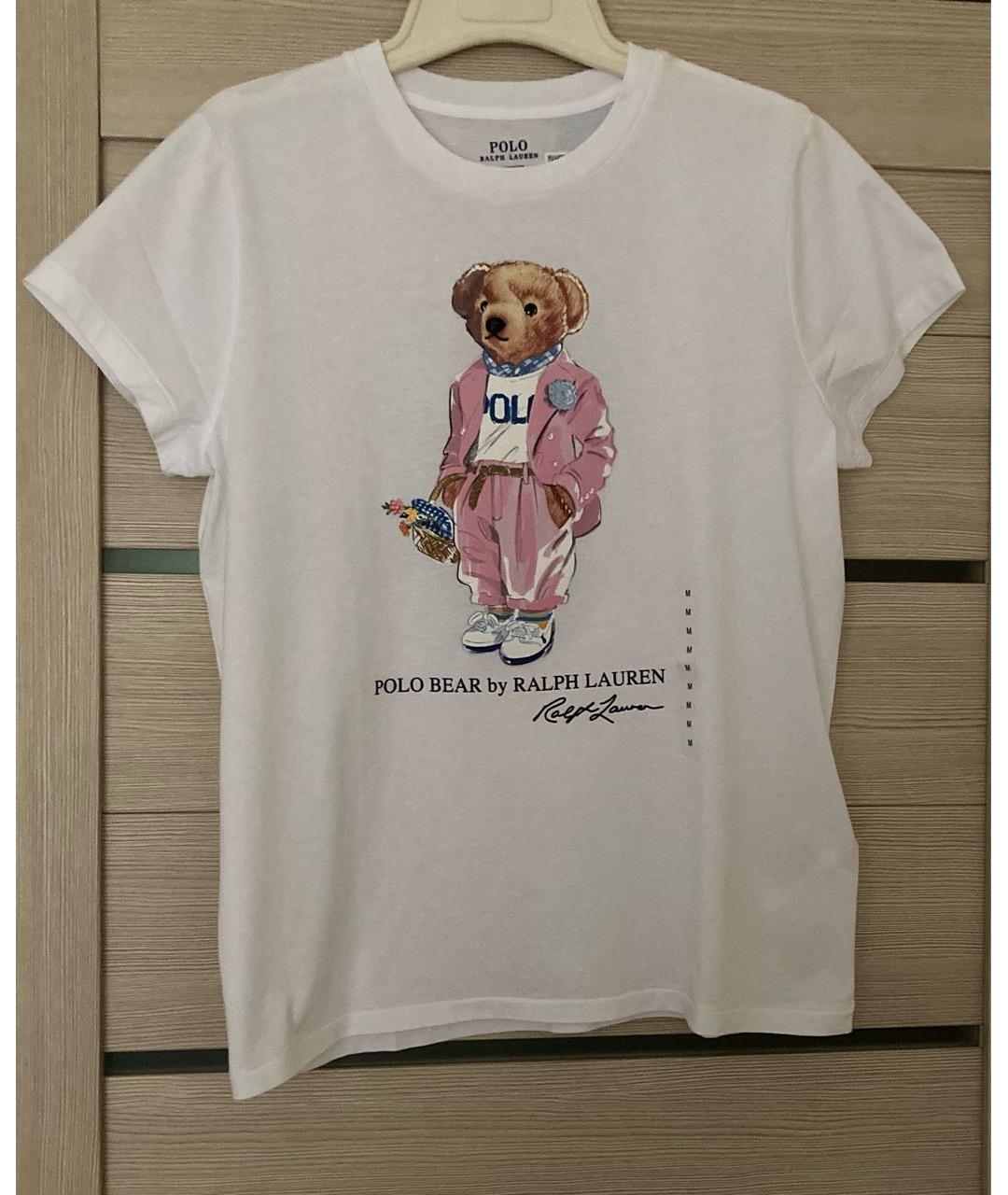 POLO RALPH LAUREN Белая хлопковая футболка, фото 9