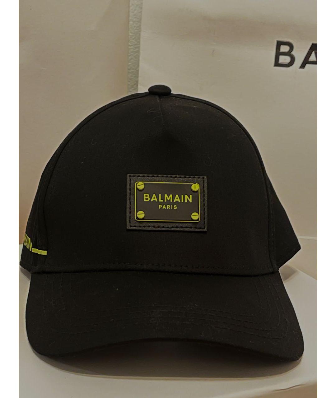 BALMAIN Черная хлопковая кепка/бейсболка, фото 6